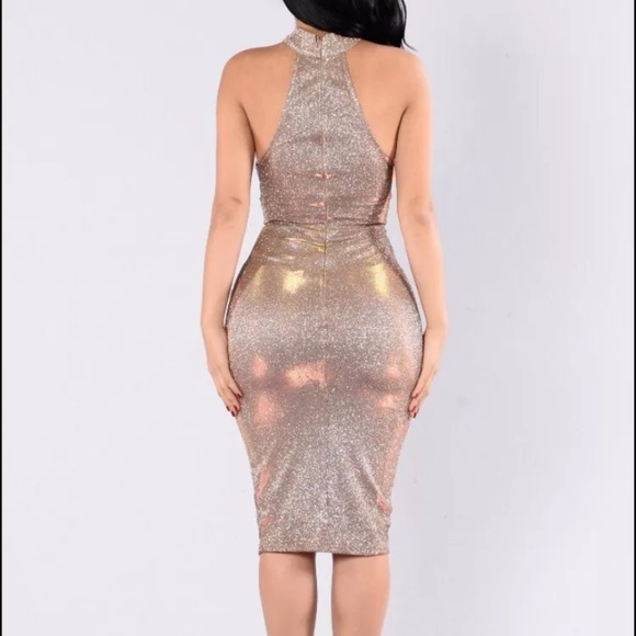 Fashion Nova Bodycon dress glitter - Picture 2 of 3